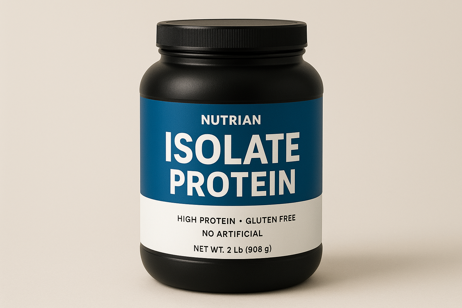 Whey protein isolate supplement